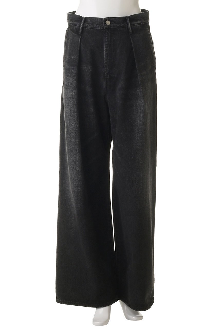 【グラフペーパー/Graphpaper】のSelvage Denim Two Tuck Wide Pants/パンツ 人気、トレンドファッション・服の通販 founy(ファニー) 　ファッション　Fashion　レディースファッション　Fashion for Women　パンツ　Pants & Trousers　デニムパンツ・ジーンズ・美脚デニム　Denim Jeans & Pants　デニム　Denim, Jeans Material　ロング　Long, Long-Length　ワイド　Wide, Wide Fit　other-2|ID: prp329100004902503 ipo3291000000036689139