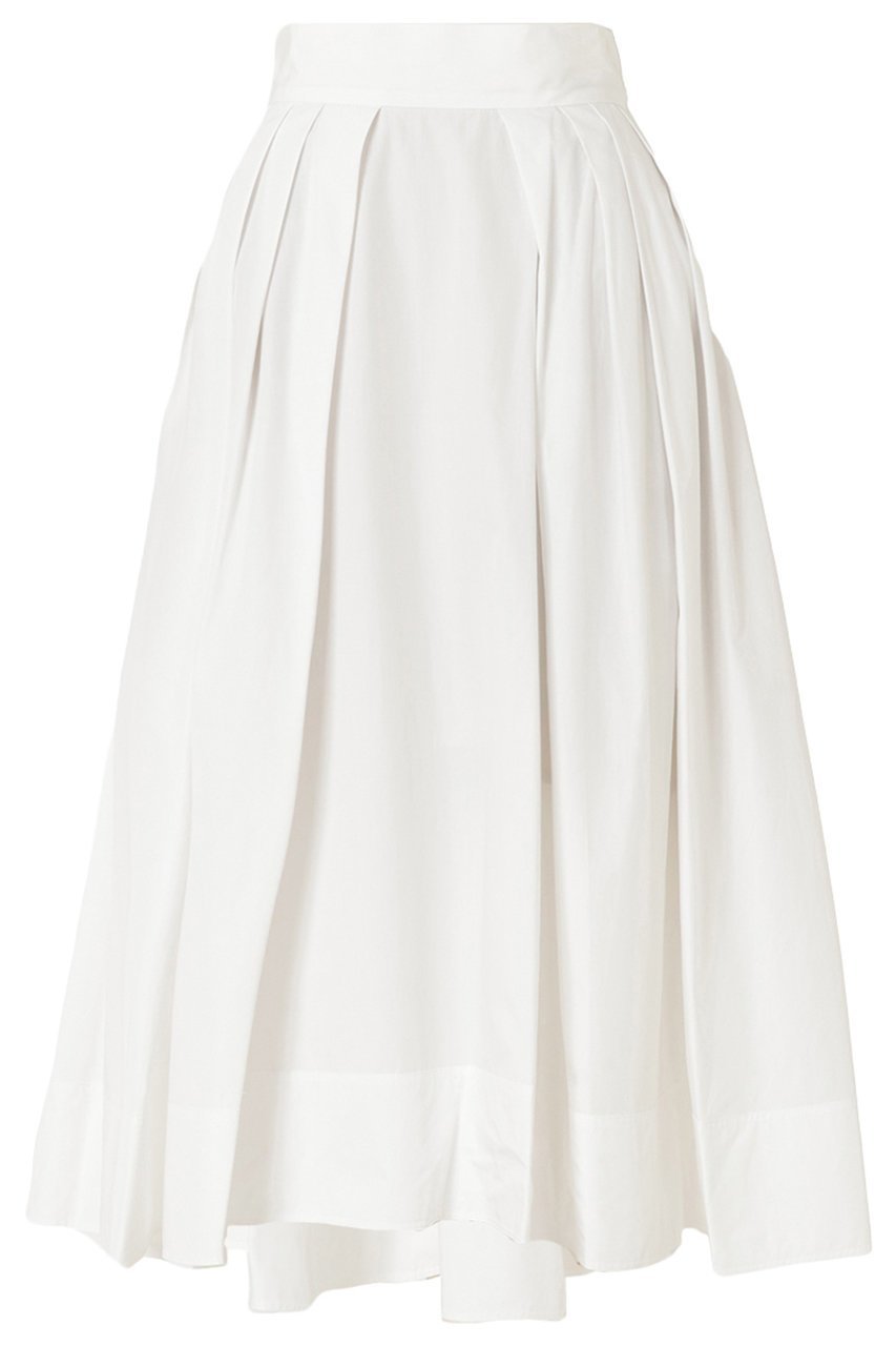 【マディソンブルー/MADISONBLUE】のTUCK VOLUME SKIRT タックボリュームスカート インテリア・キッズ・メンズ・レディースファッション・服の通販 founy(ファニー) 　ファッション　Fashion　レディースファッション　Fashion for Women　スカート　Skirts　ロングスカート　Long Skirts / Maxi & Midi Skirts　スリット　Slit, Slit Detail　セットアップ　Set-Up, Coordinated Outfit　タイプライター　Typewriter Fabric, Crisp Cotton　ロング　Long, Long-Length　ホワイト|ID: prp329100004902505 ipo3291000000036689151