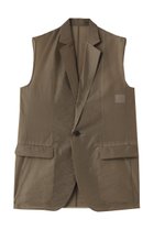 【アンクレイヴ/uncrave】のシアーオーガンジー テーラードジレ カーキベージュ|ID: prp329100004902514 ipo3291000000036689229