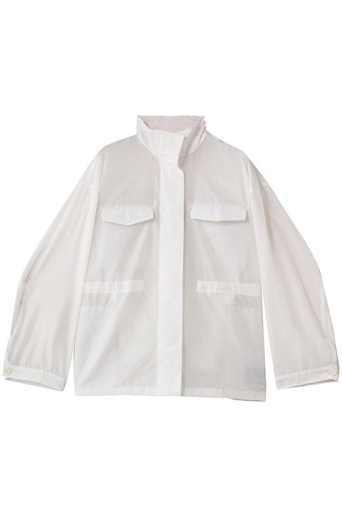 【アンクレイヴ/uncrave】のシアーオーガンジー ミリタリーブルゾン インテリア・キッズ・メンズ・レディースファッション・服の通販 founy(ファニー) https://founy.com/ ファッション Fashion レディースファッション Fashion for Women アウター Coat / Outerwear Collection レディースジャケット・軽アウター Jackets ブルゾンジャケット・スポーティアウター Blouson Jackets エアリー Airy Texture オーガンジー Organza Fabric シアー Sheer, See-Through シンプル Simple, Minimal ジャケット Jacket, Outerwear スタンド Stand Collar, Upright Stand ドローコード Drawcord, Drawstring Cord ブライト Bright, Shiny ブルゾン Blouson, Bomber Jacket ポケット Pocket, Pocket Detail ミリタリー Military, Army Style エレガント 上品 Elegant |ID: prp329100004902515 ipo3291000000036689238