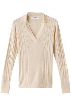 【ネテネ/NETENE】のFIKAランダムリブニットポロ 人気、トレンドファッション・服の通販 founy(ファニー) ファッション Fashion レディースファッション Fashion for Women トップス・カットソー Cut & Sew Tops ニット Knit Tops & Sweaters カジュアルプルオーバー・ニットトップス Pullovers & Knit Tops / Casual Pullovers インナー Innerwear ランダム Random, Irregular リブニット Rib Knit, Ribbed Knit リラックス Relax, Relaxed Fit |ID:prp329100004902527