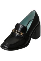 【セルジオ ロッシ/SERGIO ROSSI】のBITT ローファーパンプス ブラック+アクアミントライニング|ID: prp329100004902539 ipo3291000000036689451