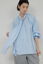 【ガリャルダガランテ/GALLARDAGALANTE】の【2way】ギャザーボウタイブラウス 人気、トレンドファッション・服の通販 founy(ファニー) ファッション Fashion レディースファッション Fashion for Women トップス・カットソー Cut & Sew Tops シャツ・ブラウス・オフィスカジュアル Elegant Blouses & Button-Ups ギャザー Gathered, Ruffled スリーブ Sleeve, Long Sleeve / Short Sleeve フェミニン Feminine, Girly ロング Long, Long-Length エレガント 上品 Elegant thumbnail サックスブルー|ID: prp329100004902549 ipo3291000000036689558