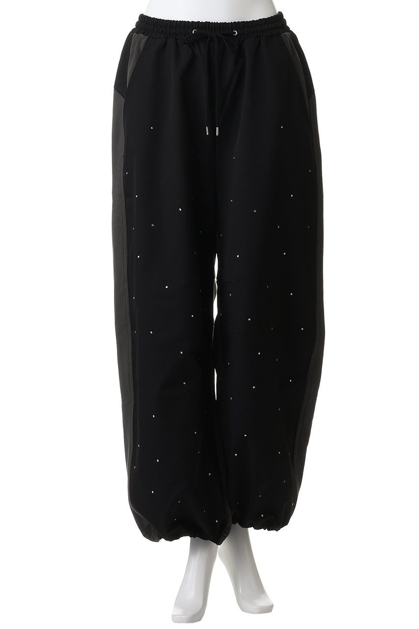 【メゾンスペシャル/MAISON SPECIAL】のDocking Rhinestone Easy Pants/ドッキングラインストーンイージーパンツ 大人の最旬トレンドファッション＆コーディネート founy(ファウニー) 　ファッション　Fashion　レディースファッション　Fashion for Women　パンツ　Pants & Trousers　ストーン　Stone, Gem-Like　ドッキング　Docking, Mixed Material　フロント　Front, Front Design　ワイド　Wide, Wide Fit　other-6|ID: prp329100004902551 ipo3291000000036689581