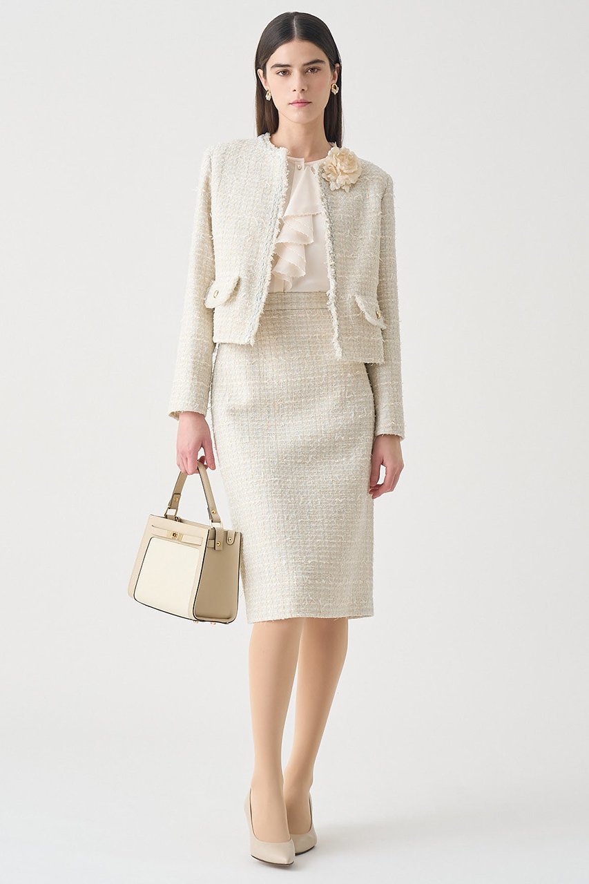 【アナイ/ANAYI】の【Eternal Line 2026】ミックスツイードノーカラー ジャケット 人気、トレンドファッション・服の通販 founy(ファニー) ファッション Fashion レディースファッション Fashion for Women アウター Coat / Outerwear Collection レディースジャケット・軽アウター Jackets ノーカラージャケット / シンプル上品コーデ Collarless Jackets コンパクト Compact, Small Size ジャケット Jacket, Outerwear セットアップ Set-Up, Coordinated Outfit ツイード Twill, Twill Weave ブレード Braid, Decorative Trim ミックス Mix, Mixed Style おすすめ Recommended / Our Picks エレガント 上品 Elegant セレモニー Ceremony other-6|ID: prp329100004902553 ipo3291000000036689615