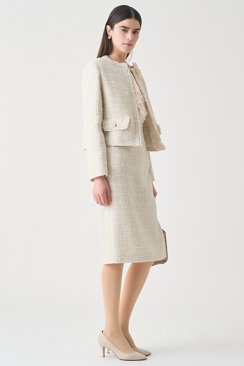 【アナイ/ANAYI】の【Eternal Line 2026】ミックスツイードノーカラー ジャケット 人気、トレンドファッション・服の通販 founy(ファニー) ファッション Fashion レディースファッション Fashion for Women アウター Coat / Outerwear Collection レディースジャケット・軽アウター Jackets ノーカラージャケット / シンプル上品コーデ Collarless Jackets コンパクト Compact, Small Size ジャケット Jacket, Outerwear セットアップ Set-Up, Coordinated Outfit ツイード Twill, Twill Weave ブレード Braid, Decorative Trim ミックス Mix, Mixed Style おすすめ Recommended / Our Picks エレガント 上品 Elegant セレモニー Ceremony other-7|ID: prp329100004902553 ipo3291000000036689616