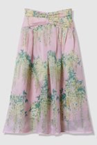 【アルアバイル/allureville】の【LOULOU WILLOUGHBY】RATTI オーガンフラワースカート 人気、トレンドファッション・服の通販 founy(ファニー) ファッション Fashion レディースファッション Fashion for Women スカート Skirts ロングスカート Long Skirts / Maxi & Midi Skirts イエロー Yellow イタリア Italy オーガンジー Organza Fabric フラワー Flower, Floral プリント Print, Printed Pattern ヨーク Yoke, Yoke Design ロング Long, Long-Length 春 Spring thumbnail ピンク|ID: prp329100004902558 ipo3291000000036689690