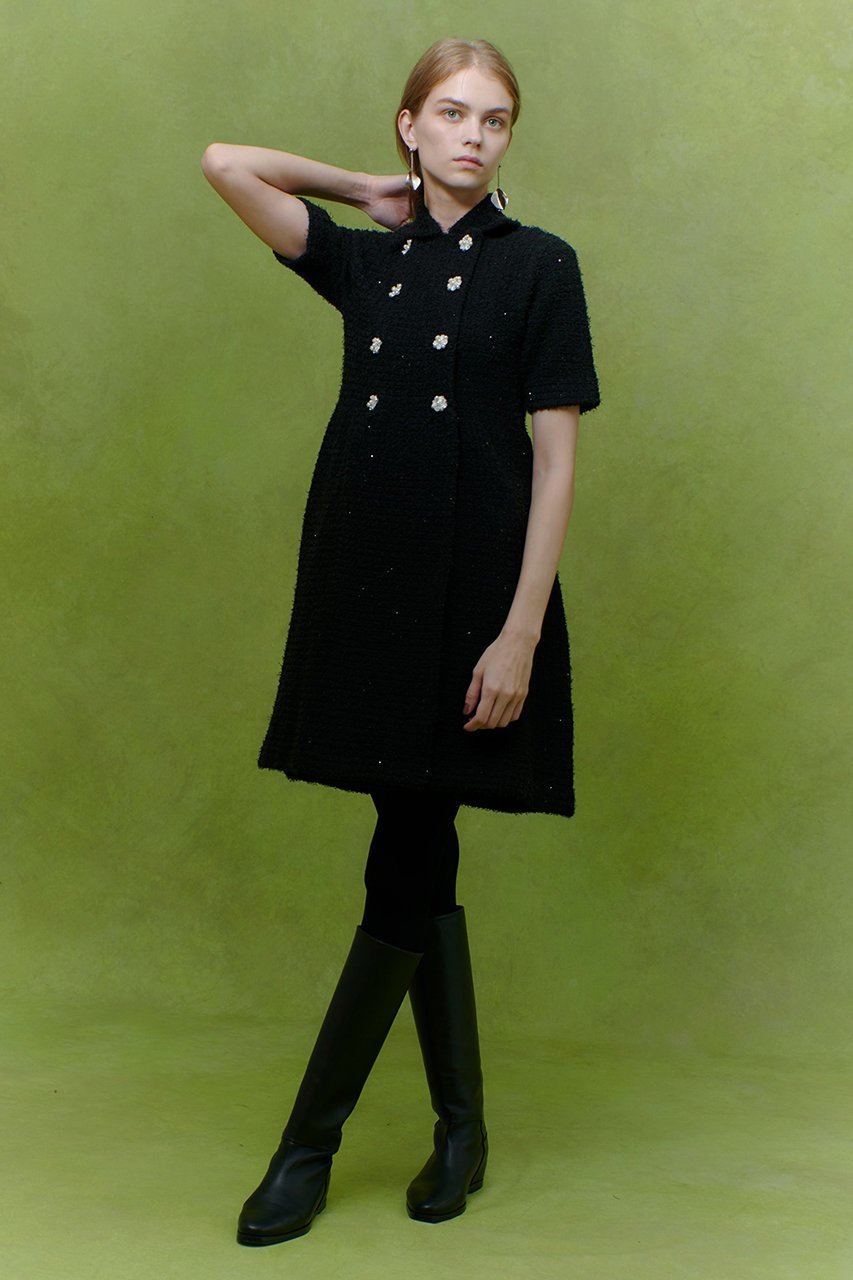 【アルアバイル/allureville】の【LOULOU WILLOUGHBY】ニットツィードワンピース 大人の最旬トレンドファッション＆コーディネート founy(ファウニー) 　ファッション　Fashion　レディースファッション　Fashion for Women　ワンピース　Dresses　チュニック　Tunic Tops & Dresses　シルバー　Silver, Metallic Silver　スパンコール　Sequins, Sequin Embellishment　チュニック　Tunic, Long Top　ツイード　Twill, Twill Weave　ロング　Long, Long-Length　エレガント 上品　Elegant　other-4|ID: prp329100004902561 ipo3291000000036689722