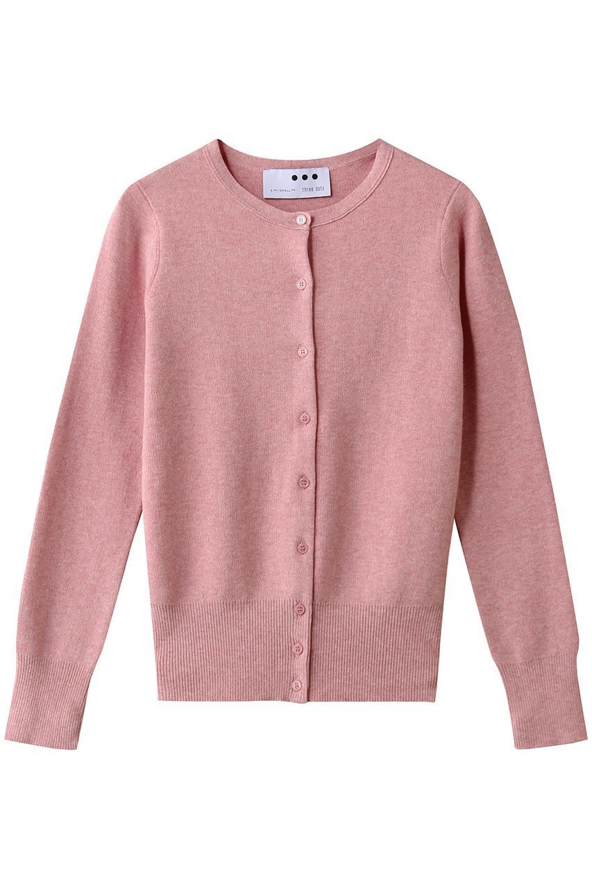 【スリー ドッツ/three dots】のコットンメランジ カーディガン インテリア・キッズ・メンズ・レディースファッション・服の通販 founy(ファニー) 　ファッション　Fashion　レディースファッション　Fashion for Women　トップス・カットソー　Cut & Sew Tops　ニット　Knit Tops & Sweaters　カーディガン・羽織り　Layered Style Cardigans　おすすめ　Recommended / Our Picks　カーディガン　Cardigan, Knitwear　レッドメランジ|ID: prp329100004902568 ipo3291000000036689816