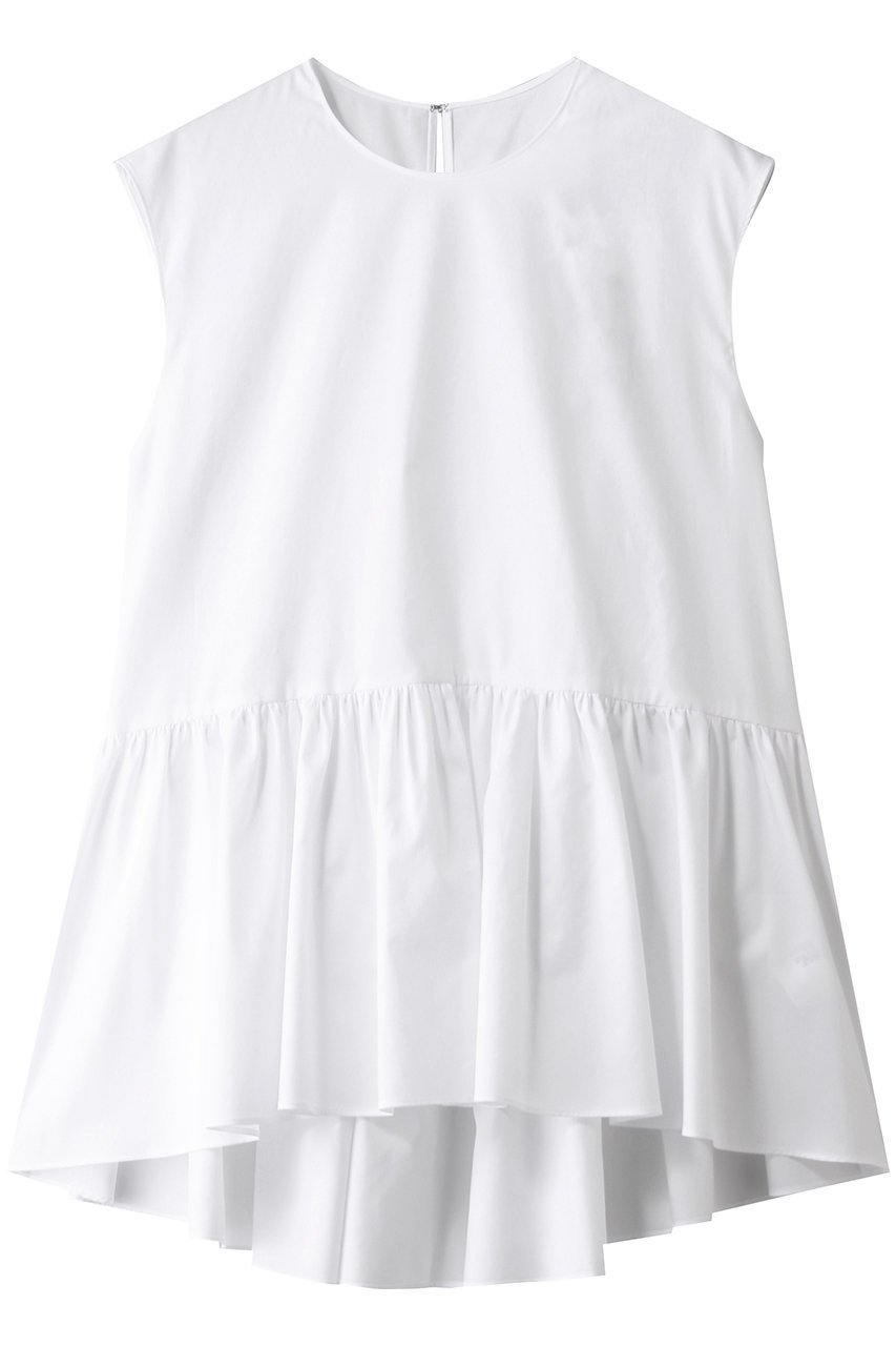 【ドメル/DOMELLE】のコットン ギャザード ブラウス 人気、トレンドファッション・服の通販 founy(ファニー) ファッション Fashion レディースファッション Fashion for Women トップス・カットソー Cut & Sew Tops キャミソール&ノースリーブ Camisoles & Sleeveless Tops シャツ・ブラウス・オフィスカジュアル Elegant Blouses & Button-Ups ギャザー Gathered, Ruffled ネップ Nepp, Slub Yarn ノースリーブ Sleeveless, No-Sleeve バランス Balance, Style Balance ミックス Mix, Mixed Style ワイド Wide, Wide Fit エレガント 上品 Elegant other-1|ID: prp329100004902571 ipo3291000000036689838