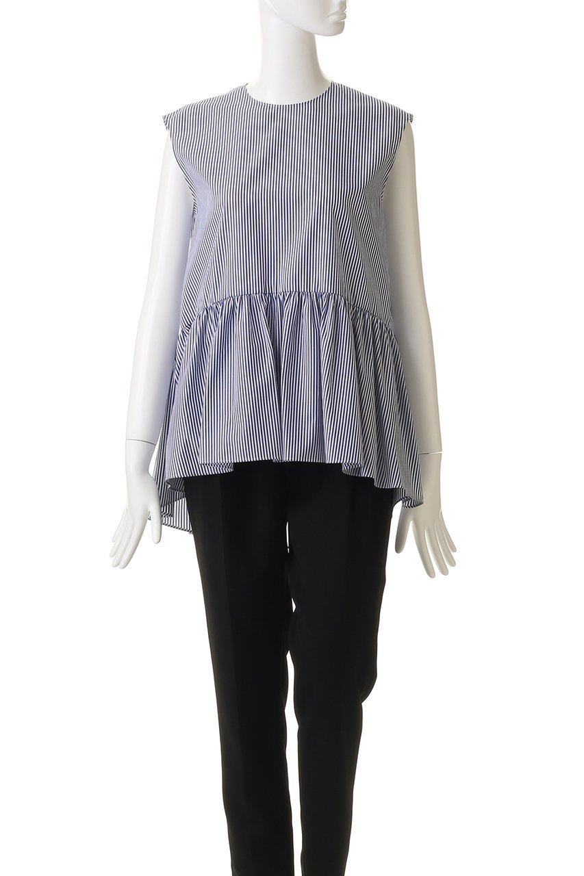 【ドメル/DOMELLE】のコットン ギャザード ブラウス 人気、トレンドファッション・服の通販 founy(ファニー) ファッション Fashion レディースファッション Fashion for Women トップス・カットソー Cut & Sew Tops キャミソール&ノースリーブ Camisoles & Sleeveless Tops シャツ・ブラウス・オフィスカジュアル Elegant Blouses & Button-Ups ギャザー Gathered, Ruffled ネップ Nepp, Slub Yarn ノースリーブ Sleeveless, No-Sleeve バランス Balance, Style Balance ミックス Mix, Mixed Style ワイド Wide, Wide Fit エレガント 上品 Elegant other-2|ID: prp329100004902571 ipo3291000000036689841