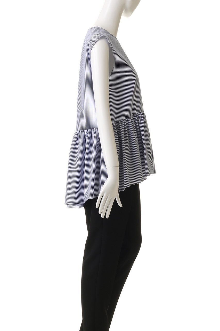 【ドメル/DOMELLE】のコットン ギャザード ブラウス 人気、トレンドファッション・服の通販 founy(ファニー) ファッション Fashion レディースファッション Fashion for Women トップス・カットソー Cut & Sew Tops キャミソール&ノースリーブ Camisoles & Sleeveless Tops シャツ・ブラウス・オフィスカジュアル Elegant Blouses & Button-Ups ギャザー Gathered, Ruffled ネップ Nepp, Slub Yarn ノースリーブ Sleeveless, No-Sleeve バランス Balance, Style Balance ミックス Mix, Mixed Style ワイド Wide, Wide Fit エレガント 上品 Elegant other-3|ID: prp329100004902571 ipo3291000000036689842