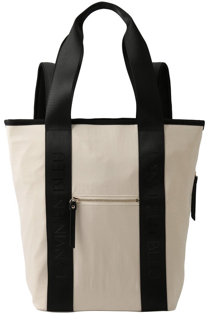 【ランバン オン ブルー/LANVIN en Bleu】のロゴテープ2wayリュック インテリア・キッズ・メンズ・レディースファッション・服の通販 founy(ファニー) https://founy.com/ ファッション Fashion レディースファッション Fashion for Women バッグ Bags ジップ Zip, Zipper リュック Backpack, Rucksack ワイド Wide, Wide Fit エレガント 上品 Elegant 旅行 Travel |ID: prp329100004902578 ipo3291000000036689916