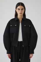 【リムアーク/RIM.ARK】のSponge fabric bomber blouson/ブルゾン 人気、トレンドファッション・服の通販 founy(ファニー) ファッション Fashion レディースファッション Fashion for Women アウター Coat / Outerwear Collection レディースジャケット・軽アウター Jackets ブルゾンジャケット・スポーティアウター Blouson Jackets クロップド Cropped, Short Length コンパクト Compact, Small Size シンプル Simple, Minimal ジャケット Jacket, Outerwear スリーブ Sleeve, Long Sleeve / Short Sleeve バランス Balance, Style Balance フォルム Silhouette, Form ブルゾン Blouson, Bomber Jacket 再入荷 Restock / Back in Stock thumbnail ブラック|ID: prp329100004902580 ipo3291000000036689944