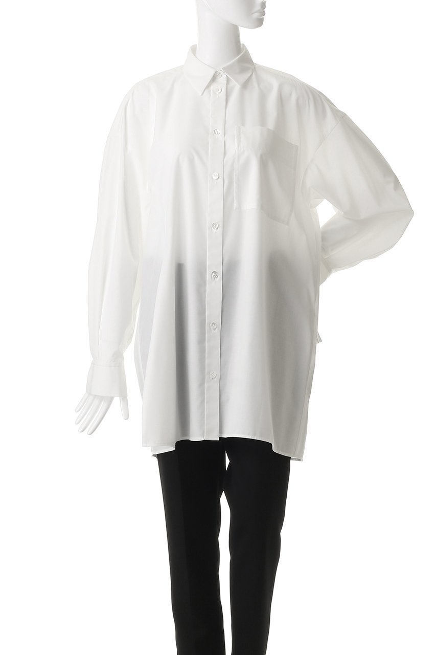 【ナゴンスタンス/nagonstans】のover flare shirt 人気、トレンドファッション・服の通販 founy(ファニー) 　ファッション　Fashion　レディースファッション　Fashion for Women　トップス・カットソー　Cut & Sew Tops　シャツ・ブラウス・オフィスカジュアル　Elegant Blouses & Button-Ups　アシンメトリー　Asymmetrical Style　スリーブ　Sleeve, Long Sleeve / Short Sleeve　フォルム　Silhouette, Form　フレア　Flare, Flared　ブロード　Broadcloth, Fine Cotton　ロング　Long, Long-Length　other-2|ID: prp329100004902582 ipo3291000000036689961