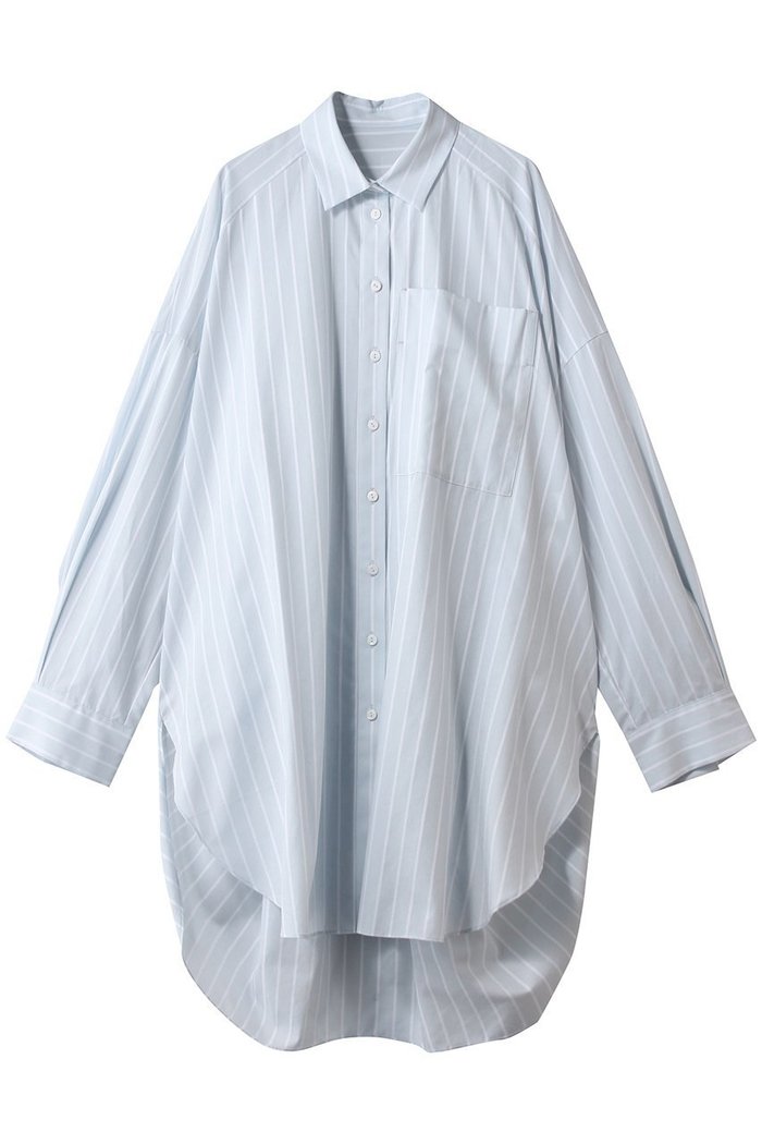 【エンフォルド/ENFOLD】のSLIT SHIRT インテリア・キッズ・メンズ・レディースファッション・服の通販 founy(ファニー) https://founy.com/ ファッション Fashion レディースファッション Fashion for Women トップス・カットソー Cut & Sew Tops シャツ・ブラウス・オフィスカジュアル Elegant Blouses & Button-Ups ロングTシャツ・Tシャツ Longline T-Shirts & Tees サテン Satin, Glossy Fabric ストライプ Stripe, Striped Pattern スリーブ Sleeve, Long Sleeve / Short Sleeve チュニック Tunic, Long Top ドレープ Drape, Draping Fabric バランス Balance, Style Balance パターン Pattern, Design Print ベスト Vest, Waistcoat ベーシック Basic, Essential ロング Long, Long-Length エレガント 上品 Elegant |ID: prp329100004902584 ipo3291000000036689971