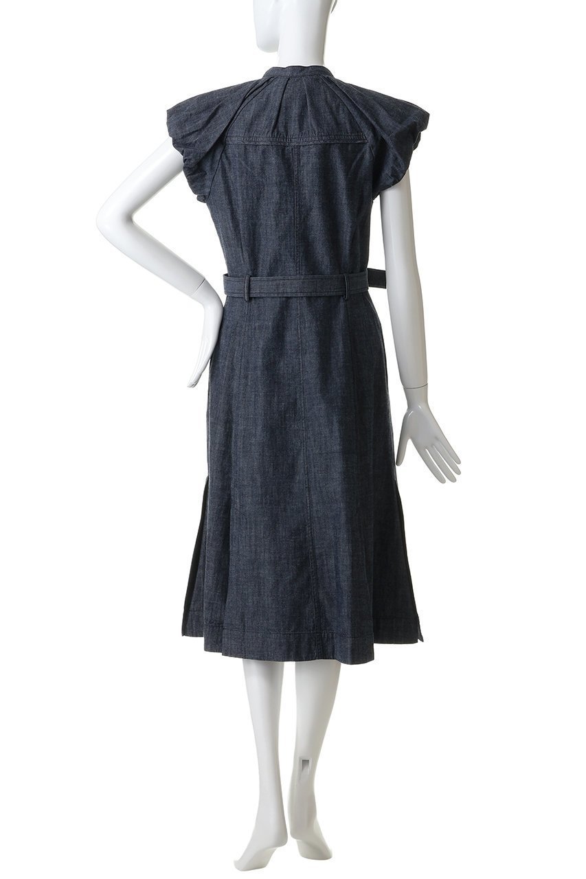 【スリーワン フィリップリム/3.1 Phillip Lim】のデニムシャーティング パフスリーブドレス 人気、トレンドファッション・服の通販 founy(ファニー) 　ファッション　Fashion　レディースファッション　Fashion for Women　ワンピース　Dresses　フォーマル・パーティードレス・結婚式用ドレス　Elegant & Casual Dresses　チュニック　Tunic Tops & Dresses　シャンブレー　Chambray, Denim-Like Fabric　スリーブ　Sleeve, Long Sleeve / Short Sleeve　チュニック　Tunic, Long Top　デニム　Denim, Jeans Material　ドレス　Dress, One-Piece　フェミニン　Feminine, Girly　フォルム　Silhouette, Form　フレア　Flare, Flared　ロング　Long, Long-Length　other-4|ID: prp329100004902617 ipo3291000000036690402