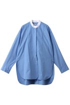 【デザイン ワークス/DESIGN WORKS】のスタンドカラーロングシャツ 人気、トレンドファッション・服の通販 founy(ファニー) ファッション Fashion レディースファッション Fashion for Women トップス・カットソー Cut & Sew Tops シャツ・ブラウス・オフィスカジュアル Elegant Blouses & Button-Ups スリーブ Sleeve, Long Sleeve / Short Sleeve ドレス Dress, One-Piece バランス Balance, Style Balance ベスト Vest, Waistcoat ロング Long, Long-Length 羽織 Haori, Light Jacket thumbnail ブルー|ID: prp329100004902627 ipo3291000000036690504