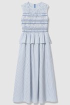 【アナイ/ANAYI】のカラーストライプスモッキング ワンピース 人気、トレンドファッション・服の通販 founy(ファニー) ファッション Fashion レディースファッション Fashion for Women ワンピース Dresses チュニック Tunic Tops & Dresses エレガント 上品 Elegant ストライプ Stripe, Striped Pattern スモッキング Smocking, Gathered Stitching チュニック Tunic, Long Top フェミニン Feminine, Girly ペプラム Peplum, Flared Hem ロング Long, Long-Length 春 Spring thumbnail ブルー|ID: prp329100004902630 ipo3291000000036690527