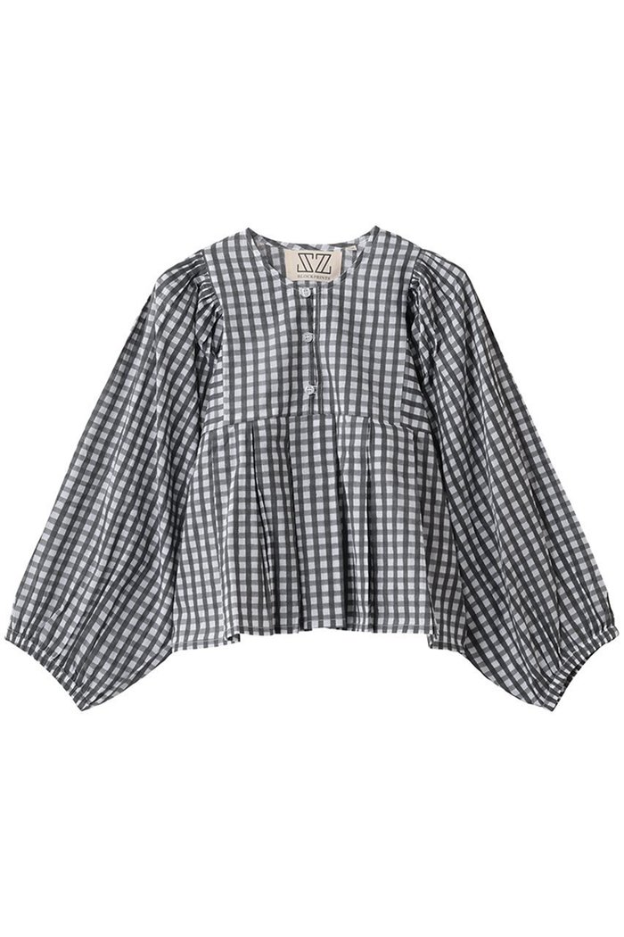 【エスゼット ブロックプリント/SZ Blockprints】のEVA TOP GINGHAM ブラウス インテリア・キッズ・メンズ・レディースファッション・服の通販 founy(ファニー) https://founy.com/ ファッション Fashion レディースファッション Fashion for Women トップス・カットソー Cut & Sew Tops シャツ・ブラウス・オフィスカジュアル Elegant Blouses & Button-Ups ギンガム Gingham, Gingham Fabric ショート Short, Short Length スリーブ Sleeve, Long Sleeve / Short Sleeve チェック Check, Plaid, Tartan デニム Denim, Jeans Material フェミニン Feminine, Girly フレア Flare, Flared ブロック Block, Solid Block Pattern プリント Print, Printed Pattern ロング Long, Long-Length 今季 This Season, Current Season 春 Spring |ID: prp329100004902633 ipo3291000000036690565