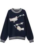 【マザー/MOTHER】のTHE OVERSIZED JUMPER バードスモークニットプルオーバー (SZT) ネイビー|ID: prp329100004902640 ipo3291000000036690636