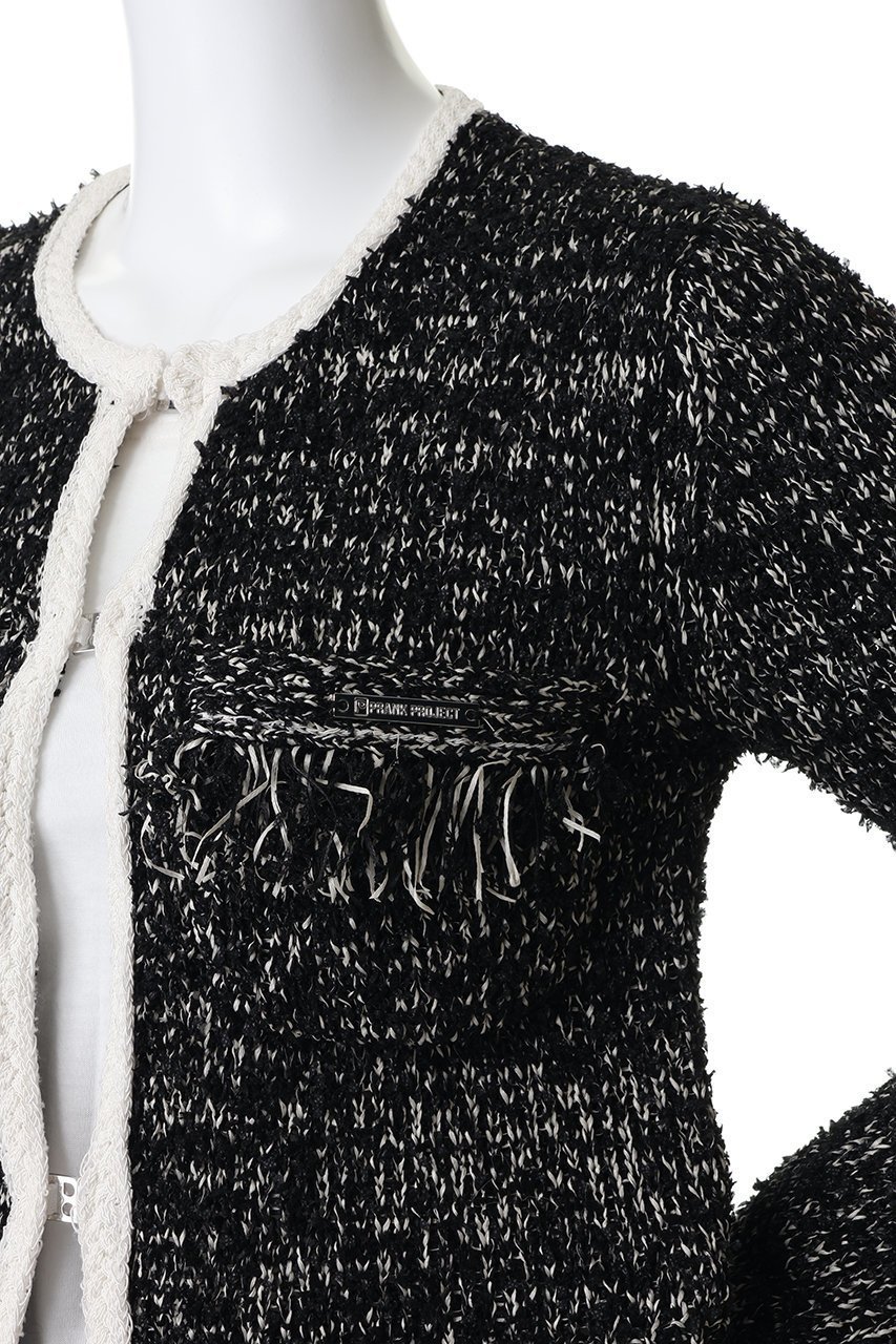 【プランク プロジェクト/PRANK PROJECT】のフロントチャームニットジャケット 人気、トレンドファッション・服の通販 founy(ファニー) 　ファッション　Fashion　レディースファッション　Fashion for Women　アウター　Coat / Outerwear Collection　レディースジャケット・軽アウター　Jackets　コンパクト　Compact, Small Size　ジャケット　Jacket, Outerwear　デニム　Denim, Jeans Material　ハーフ　Half, Half-Length　フロント　Front, Front Design　エレガント 上品　Elegant　other-5|ID: prp329100004902641 ipo3291000000036690659