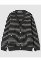 【アナイ/ANAYI】のパウダーボーダーVカーディガン ブラック|ID: prp329100004902652 ipo3291000000036690750