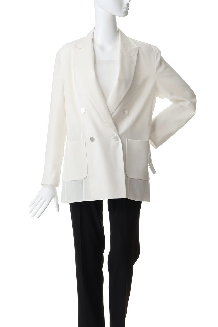 【ルームエイト/Room no.8】の【Room no.8 BLACK】SHEER TORO 4ボタン ブレスト ジャケット 人気、トレンドファッション・服の通販 founy(ファニー) 　ファッション　Fashion　レディースファッション　Fashion for Women　アウター　Coat / Outerwear Collection　レディースジャケット・軽アウター　Jackets　シアー　Sheer, See-Through　ジャケット　Jacket, Outerwear　ダブル　Double, Double-Breasted　マニッシュ　Mannish, Boyish　other-2|ID: prp329100004902660 ipo3291000000036690816