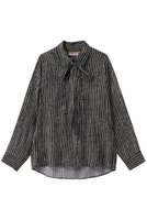 【ルームエイト/Room no.8】のRAYON PRINT リボン シャツ 人気、トレンドファッション・服の通販 founy(ファニー) ファッション Fashion レディースファッション Fashion for Women トップス・カットソー Cut & Sew Tops シャツ・ブラウス・オフィスカジュアル Elegant Blouses & Button-Ups スリーブ Sleeve, Long Sleeve / Short Sleeve タイトスカート Pencil Skirt, Tight Skirt マニッシュ Mannish, Boyish ラグジュアリー Luxury, Elegant リボン Ribbon, Bow ロング Long, Long-Length エレガント 上品 Elegant |ID:prp329100004902661