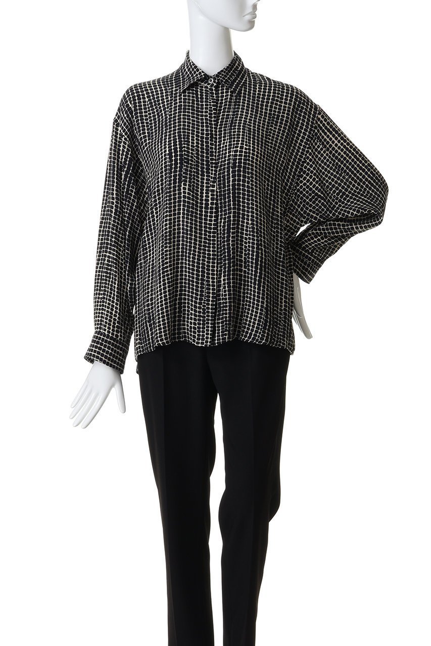 【ルームエイト/Room no.8】のRAYON PRINT リボン シャツ 人気、トレンドファッション・服の通販 founy(ファニー) 　ファッション　Fashion　レディースファッション　Fashion for Women　トップス・カットソー　Cut & Sew Tops　シャツ・ブラウス・オフィスカジュアル　Elegant Blouses & Button-Ups　スリーブ　Sleeve, Long Sleeve / Short Sleeve　タイトスカート　Pencil Skirt, Tight Skirt　マニッシュ　Mannish, Boyish　ラグジュアリー　Luxury, Elegant　リボン　Ribbon, Bow　ロング　Long, Long-Length　エレガント 上品　Elegant　other-6|ID: prp329100004902661 ipo3291000000036690829