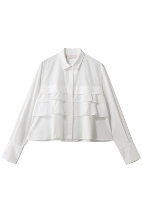 【マリリンムーン/MARILYN MOON】のレイヤードラッフルブラウス 人気、トレンドファッション・服の通販 founy(ファニー) ファッション Fashion レディースファッション Fashion for Women トップス・カットソー Cut & Sew Tops シャツ・ブラウス・オフィスカジュアル Elegant Blouses & Button-Ups おすすめ Recommended / Our Picks カフス Cuff Design クロップド Cropped, Short Length コンパクト Compact, Small Size スリーブ Sleeve, Long Sleeve / Short Sleeve フリル Frill, Ruffle フレア Flare, Flared ラッフル Ruffle, Frill ロング Long, Long-Length 人気 Popular, Best Seller 新作・新入荷 New Arrivals / New In |ID:prp329100004902662