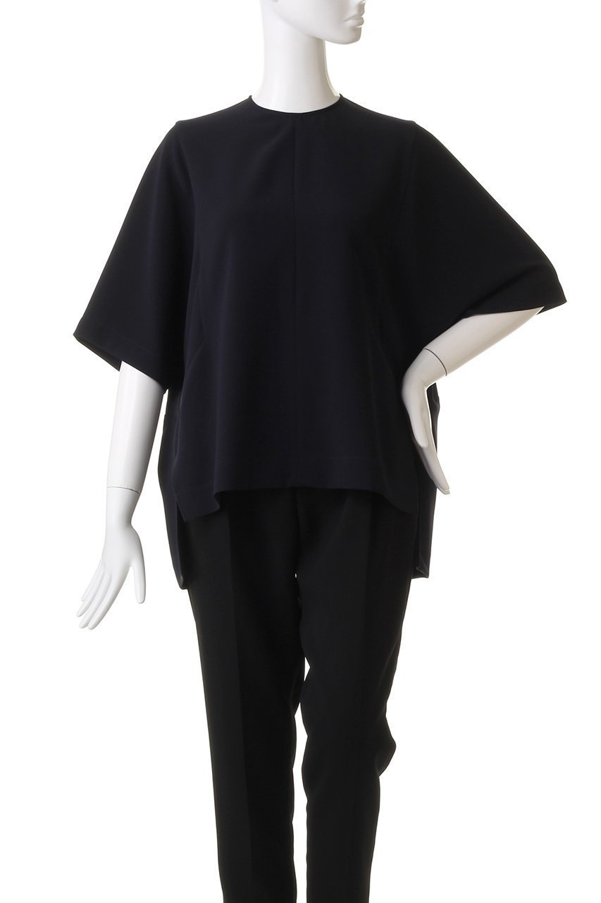 【エブール/ebure】のトリアセダブルクロス Tブラウス 人気、トレンドファッション・服の通販 founy(ファニー) ファッション Fashion レディースファッション Fashion for Women トップス・カットソー Cut & Sew Tops シャツ・ブラウス・オフィスカジュアル Elegant Blouses & Button-Ups ロングTシャツ・Tシャツ Longline T-Shirts & Tees カットソー・ベーシックTシャツ Cut-and-Sewn Tops / Stretch Tees & Basics ショート Short, Short Length シンプル Simple, Minimal スリーブ Sleeve, Long Sleeve / Short Sleeve トレンド Trend, Trending Now ドレープ Drape, Draping Fabric ボトム Bottoms, Lower Wear ワイド Wide, Wide Fit エレガント 上品 Elegant 定番 Standard, Basic Item other-2|ID: prp329100004902668 ipo3291000000036690886