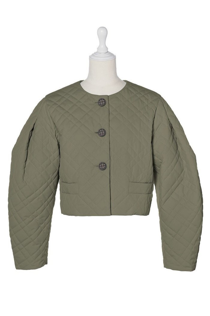 【デイジーリン/DAISY LIN】のキルティングジャケット “Cocoon Sleeve” インテリア・キッズ・メンズ・レディースファッション・服の通販 founy(ファニー) https://founy.com/ ファッション Fashion レディースファッション Fashion for Women アウター Coat / Outerwear Collection レディースジャケット・軽アウター Jackets エレガント 上品 Elegant キルティング Quilted, Quilting コンパクト Compact, Small Size シンプル Simple, Minimal ジャケット Jacket, Outerwear バランス Balance, Style Balance フロント Front, Front Design ボトム Bottoms, Lower Wear メタル Metal, Metal Parts 冬 Winter / This Winter |ID: prp329100004902671 ipo3291000000036690911