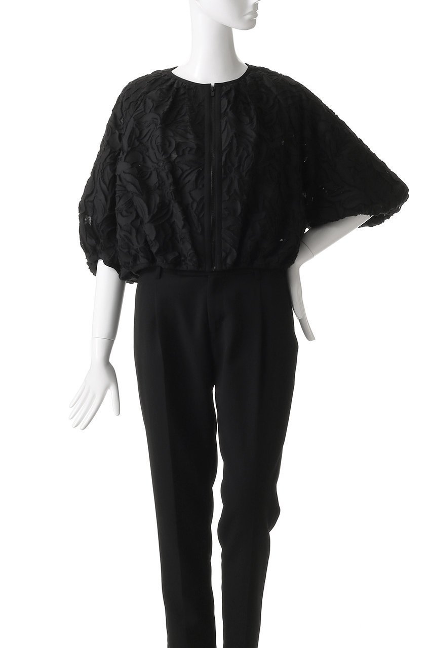 【オーヴィル/EAUVIRE】のバルーンブルゾン 人気、トレンドファッション・服の通販 founy(ファニー) 　ファッション　Fashion　レディースファッション　Fashion for Women　アウター　Coat / Outerwear Collection　レディースジャケット・軽アウター　Jackets　ブルゾンジャケット・スポーティアウター　Blouson Jackets　ショート　Short, Short Length　シルク　Silk, 100% Silk　ジャカード／ジャガード　Jacquard, Woven Pattern　ジャケット　Jacket, Outerwear　ドローコード　Drawcord, Drawstring Cord　バルーン　Balloon, Balloon Silhouette　ブルゾン　Blouson, Bomber Jacket　メッシュ　Mesh, Net Fabric　春　Spring　other-2|ID: prp329100004902672 ipo3291000000036690921