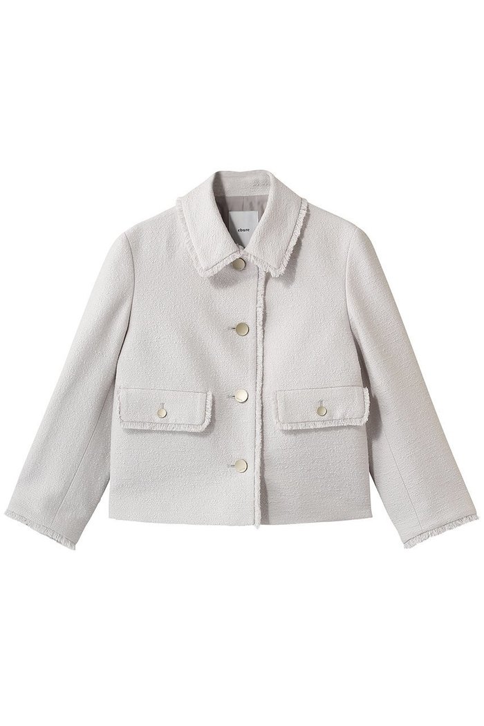【エブール/ebure】のブークレツイード コンパクトジャケット インテリア・キッズ・メンズ・レディースファッション・服の通販 founy(ファニー) https://founy.com/ ファッション Fashion レディースファッション Fashion for Women アウター Coat / Outerwear Collection レディースジャケット・軽アウター Jackets おすすめ Recommended / Our Picks コンパクト Compact, Small Size ショート Short, Short Length ジャカード／ジャガード Jacquard, Woven Pattern ジャケット Jacket, Outerwear セットアップ Set-Up, Coordinated Outfit ツイード Twill, Twill Weave デニム Denim, Jeans Material バランス Balance, Style Balance |ID: prp329100004902682 ipo3291000000036691014