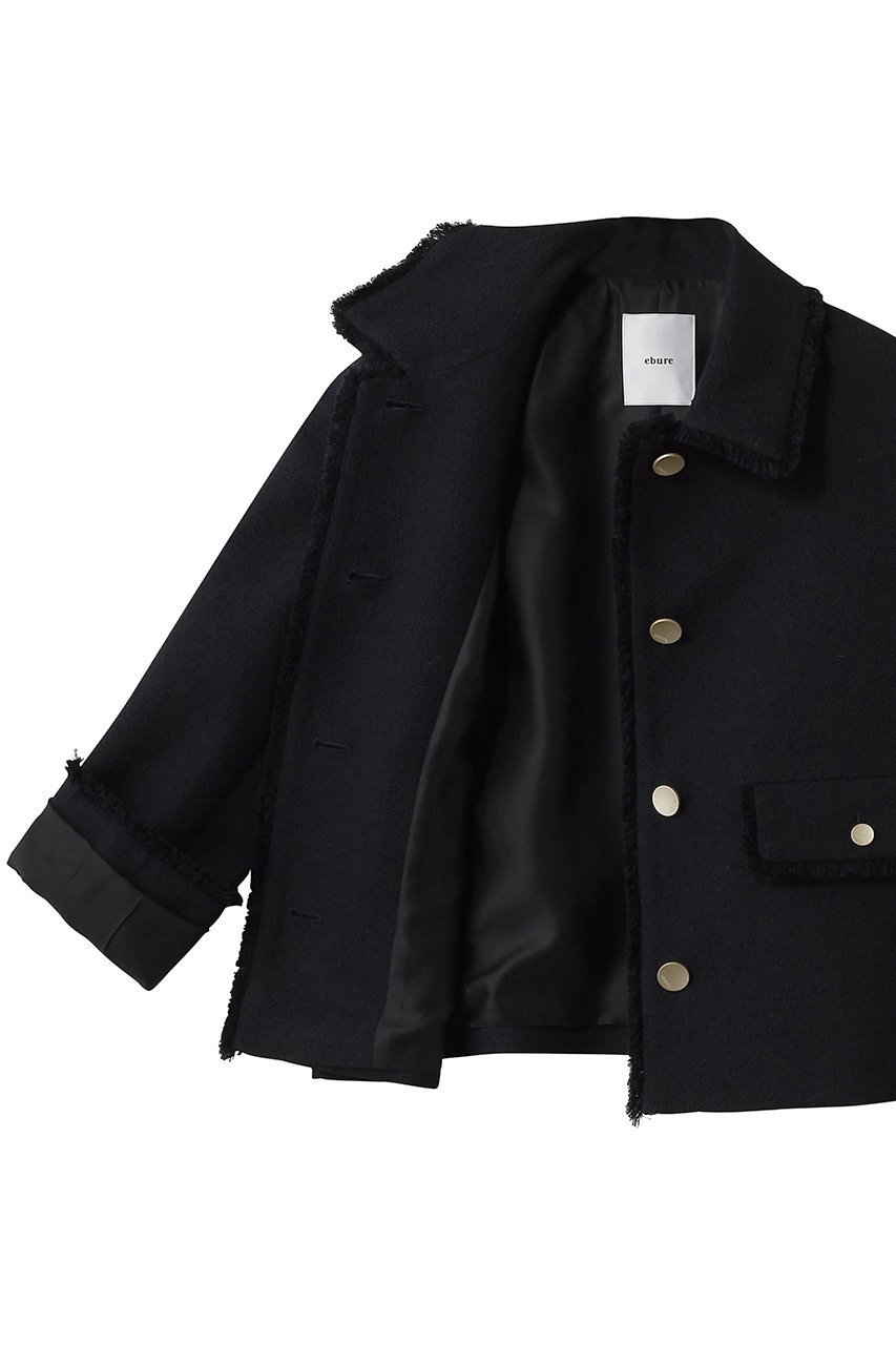 【エブール/ebure】のブークレツイード コンパクトジャケット 人気、トレンドファッション・服の通販 founy(ファニー) 　ファッション　Fashion　レディースファッション　Fashion for Women　アウター　Coat / Outerwear Collection　レディースジャケット・軽アウター　Jackets　おすすめ　Recommended / Our Picks　コンパクト　Compact, Small Size　ショート　Short, Short Length　ジャカード／ジャガード　Jacquard, Woven Pattern　ジャケット　Jacket, Outerwear　セットアップ　Set-Up, Coordinated Outfit　ツイード　Twill, Twill Weave　デニム　Denim, Jeans Material　バランス　Balance, Style Balance　other-6|ID: prp329100004902682 ipo3291000000036691021