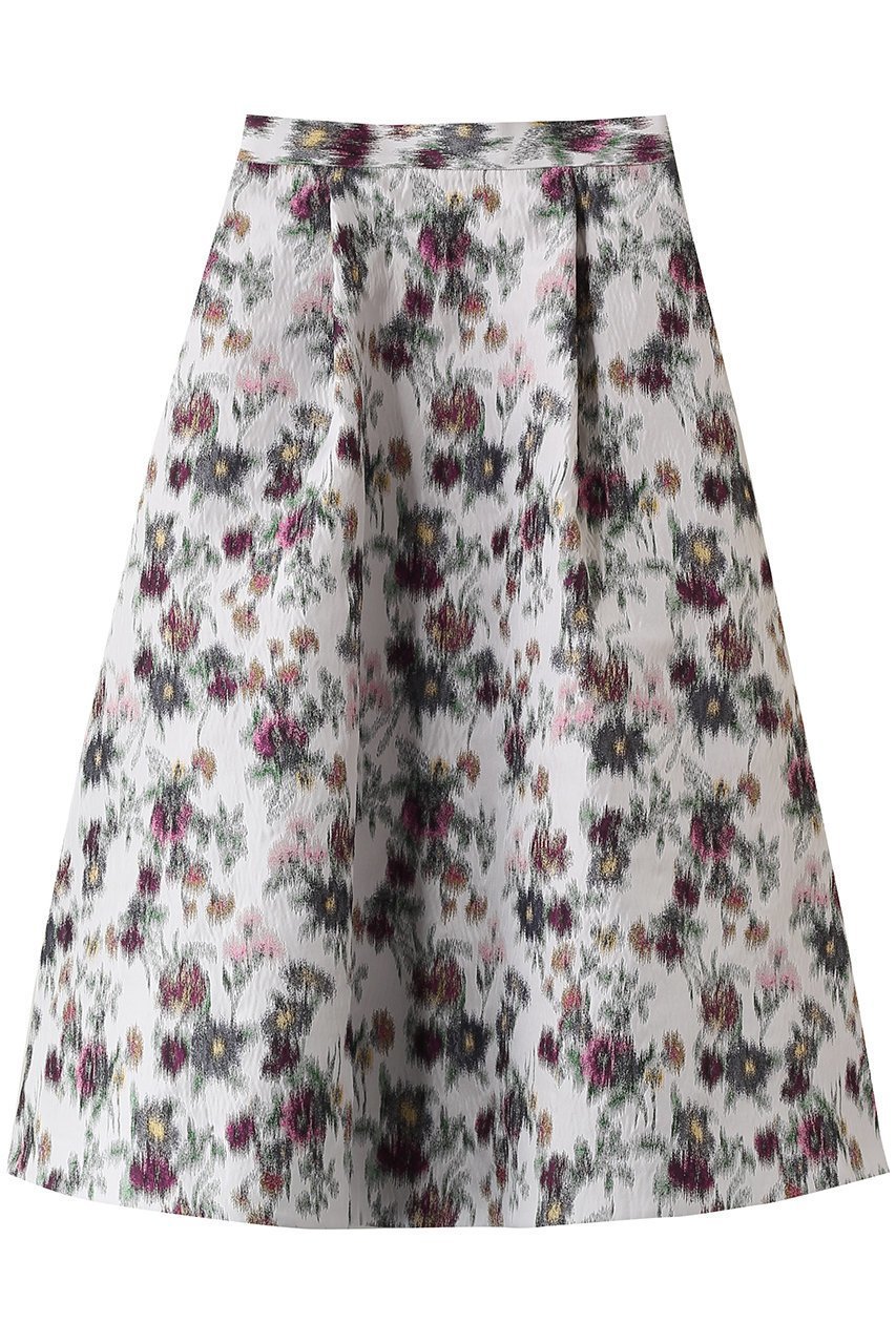 【エブール/ebure】のフェードフラワージャカード トラペーズスカート 人気、トレンドファッション・服の通販 founy(ファニー) 　ファッション　Fashion　レディースファッション　Fashion for Women　スカート　Skirts　ジャカード／ジャガード　Jacquard, Woven Pattern　プリーツ　Pleats, Pleated　 other-1|ID: prp329100004902685 ipo3291000000036691039