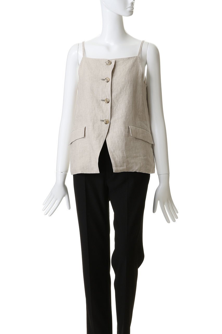 【ティッカ/TICCA】のリネンキャミソールベスト 人気、トレンドファッション・服の通販 founy(ファニー) 　ファッション　Fashion　レディースファッション　Fashion for Women　アウター　Coat / Outerwear Collection　レディースジャケット・軽アウター　Jackets　キャミソール　Camisole, Spaghetti Strap Top　ジャケット　Jacket, Outerwear　ベスト　Vest, Waistcoat　モダン　Modern, Contemporary　リネン　Linen, Linen Fabric　エレガント 上品　Elegant　other-2|ID: prp329100004902686 ipo3291000000036691058