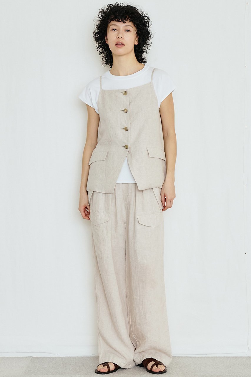 【ティッカ/TICCA】のリネンキャミソールベスト 人気、トレンドファッション・服の通販 founy(ファニー) 　ファッション　Fashion　レディースファッション　Fashion for Women　アウター　Coat / Outerwear Collection　レディースジャケット・軽アウター　Jackets　キャミソール　Camisole, Spaghetti Strap Top　ジャケット　Jacket, Outerwear　ベスト　Vest, Waistcoat　モダン　Modern, Contemporary　リネン　Linen, Linen Fabric　エレガント 上品　Elegant　other-6|ID: prp329100004902686 ipo3291000000036691062