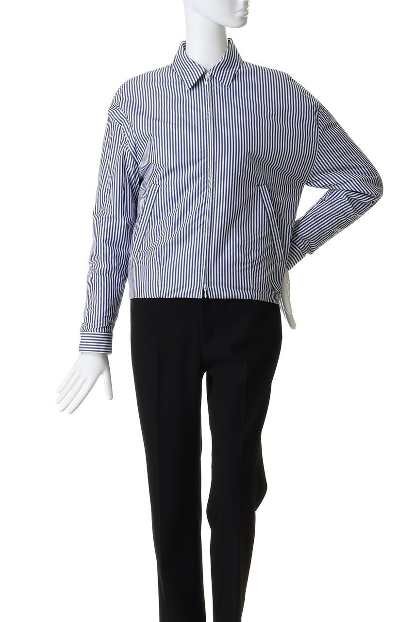 【マディソンブルー/MADISONBLUE】のPADDED DEAN JK STRIPE パデッドデニムジャケット 人気、トレンドファッション・服の通販 founy(ファニー) 　ファッション　Fashion　レディースファッション　Fashion for Women　アウター　Coat / Outerwear Collection　レディースジャケット・軽アウター　Jackets　デニムジャケット / カジュアルアウター　Denim Jackets　コンパクト　Compact, Small Size　ジップ　Zip, Zipper　ジャケット　Jacket, Outerwear　バランス　Balance, Style Balance　ブロード　Broadcloth, Fine Cotton　other-2|ID: prp329100004902689 ipo3291000000036691084