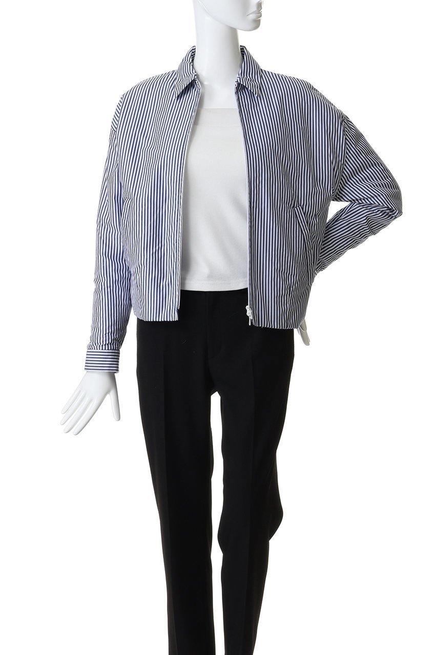 【マディソンブルー/MADISONBLUE】のPADDED DEAN JK STRIPE パデッドデニムジャケット 人気、トレンドファッション・服の通販 founy(ファニー) 　ファッション　Fashion　レディースファッション　Fashion for Women　アウター　Coat / Outerwear Collection　レディースジャケット・軽アウター　Jackets　デニムジャケット / カジュアルアウター　Denim Jackets　コンパクト　Compact, Small Size　ジップ　Zip, Zipper　ジャケット　Jacket, Outerwear　バランス　Balance, Style Balance　ブロード　Broadcloth, Fine Cotton　other-6|ID: prp329100004902689 ipo3291000000036691088