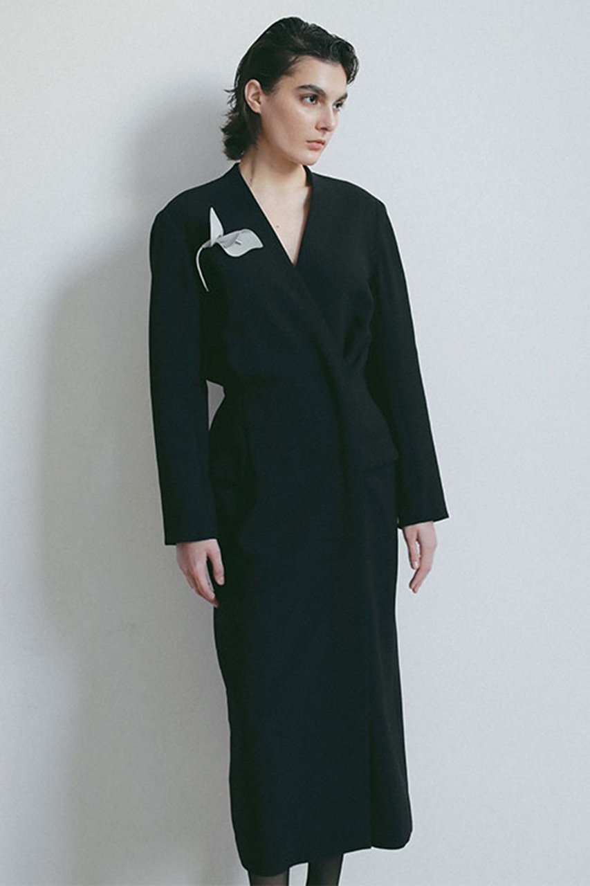 【エトレトウキョウ/ETRE TOKYO】の【SANTE】カシュクールドレス 人気、トレンドファッション・服の通販 founy(ファニー) ファッション Fashion レディースファッション Fashion for Women ワンピース Dresses フォーマル・パーティードレス・結婚式用ドレス Elegant & Casual Dresses チュニック Tunic Tops & Dresses キュプラ Cupro, Eco Fabric シェイプ Shape, Slim Fit ジャケット Jacket, Outerwear チュニック Tunic, Long Top なめらか Smooth, Silky Texture フォルム Silhouette, Form フォーマル Formal, Dressy フラップ Flap, Flap Pocket ポケット Pocket, Pocket Detail ロング Long, Long-Length エレガント 上品 Elegant セレモニー Ceremony other-4|ID: prp329100004902691 ipo3291000000036691104