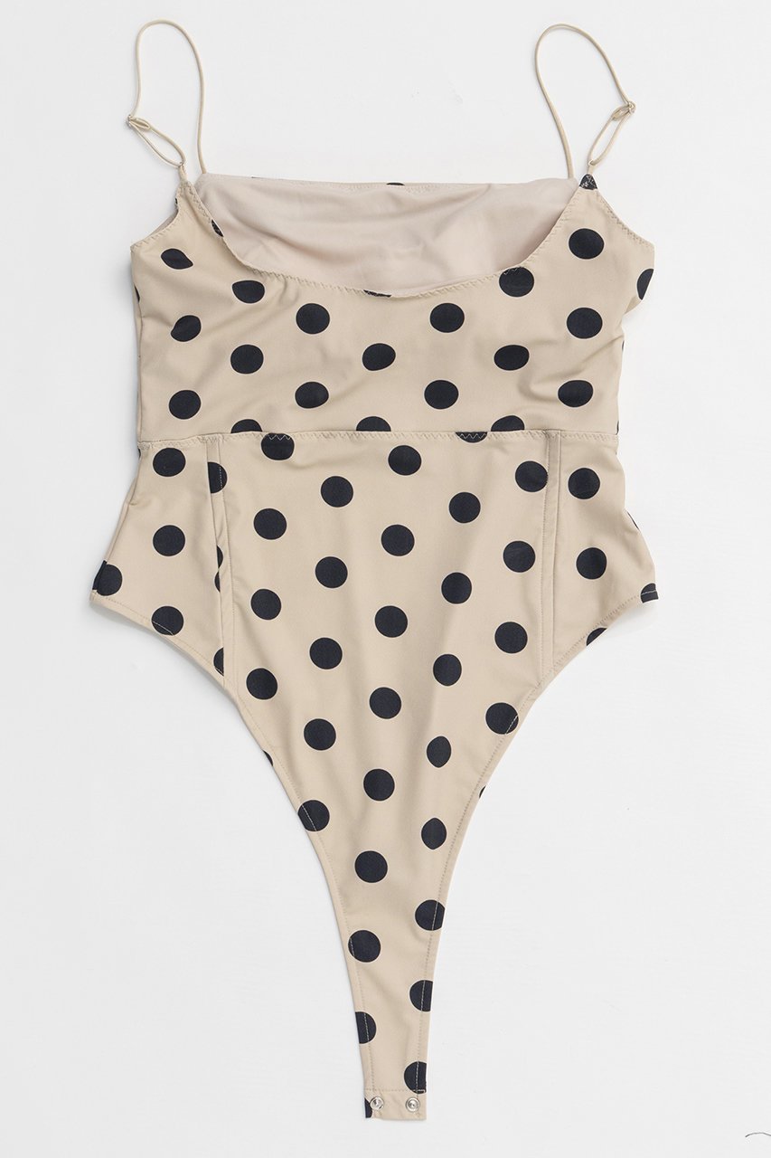【メゾンスペシャル/MAISON SPECIAL】のCup-in Dot Bodysuit/カップインドットボディースーツ 人気、トレンドファッション・服の通販 founy(ファニー) 　ファッション　Fashion　レディースファッション　Fashion for Women　トップス・カットソー　Cut & Sew Tops　シャツ・ブラウス・オフィスカジュアル　Elegant Blouses & Button-Ups　ロングTシャツ・Tシャツ　Longline T-Shirts & Tees　カットソー・ベーシックTシャツ　Cut-and-Sewn Tops / Stretch Tees & Basics　スリーブ　Sleeve, Long Sleeve / Short Sleeve　ロング　Long, Long-Length　other-4|ID: prp329100004902693 ipo3291000000036691126