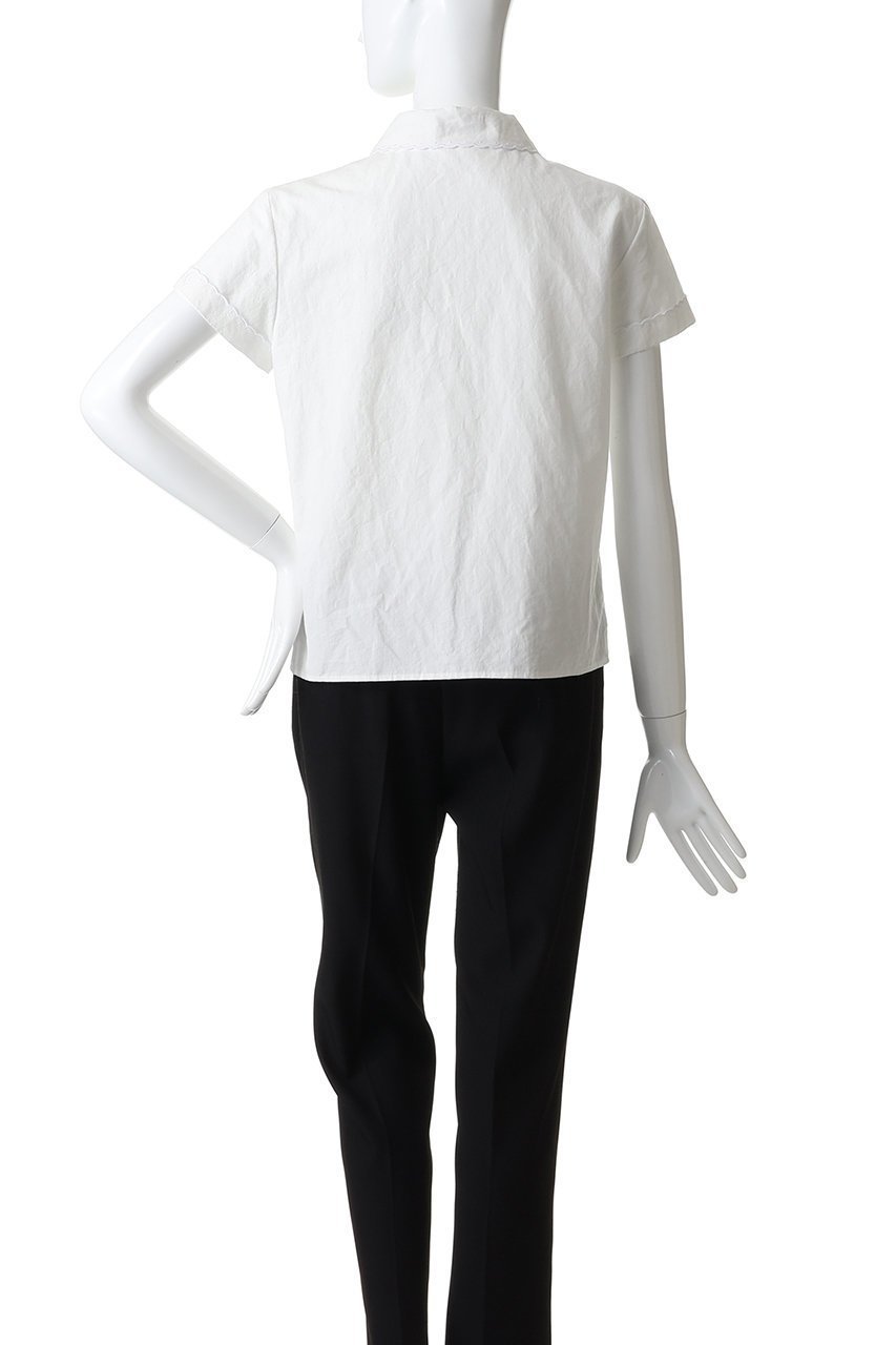 【マディソンブルー/MADISONBLUE】のROUND COLLAR H/S SH EMBROIDERY C/LI 刺繍シャツ 人気、トレンドファッション・服の通販 founy(ファニー) ファッション Fashion レディースファッション Fashion for Women トップス・カットソー Cut & Sew Tops シャツ・ブラウス・オフィスカジュアル Elegant Blouses & Button-Ups クラシック Classic, Timeless Style コンパクト Compact, Small Size ショート Short, Short Length スリーブ Sleeve, Long Sleeve / Short Sleeve リネン Linen, Linen Fabric ワッシャー Washer, Crinkled Finish other-4|ID: prp329100004902695 ipo3291000000036691139