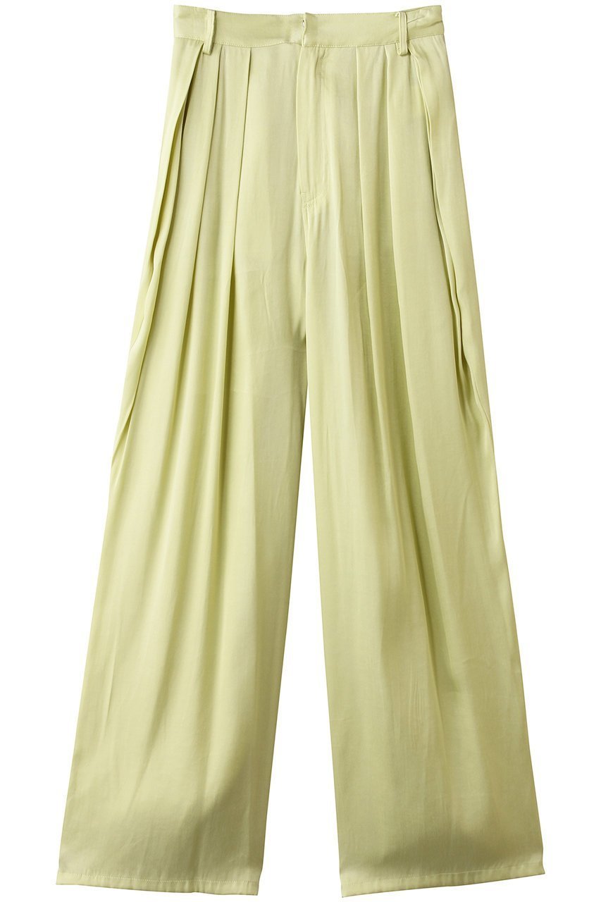 【メゾンスペシャル/MAISON SPECIAL】のLoose Volume Pants/ルーズボリュームパンツ インテリア・キッズ・メンズ・レディースファッション・服の通販 founy(ファニー) ファッション Fashion レディースファッション Fashion for Women パンツ Pants & Trousers ドレープ Drape, Draping Fabric ラップ Wrap, Wrap Design ワイド Wide, Wide Fit LIME(ライム)|ID: prp329100004902700 ipo3291000000036691184