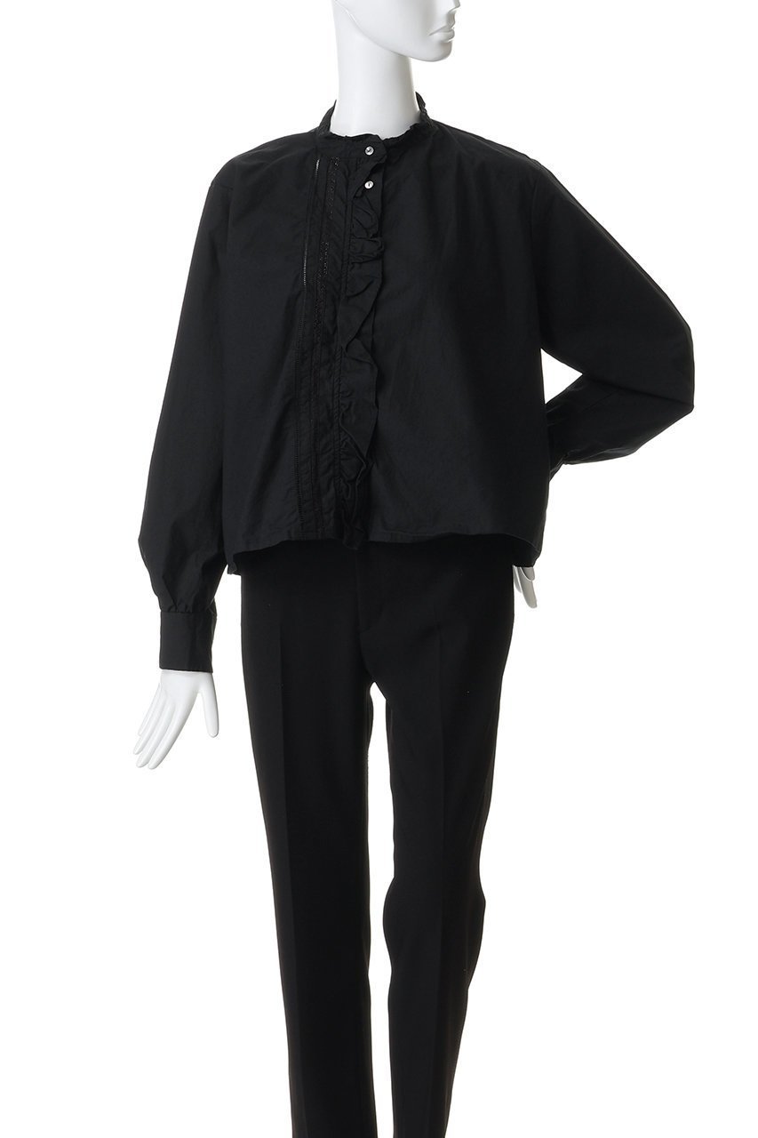 【ミディウミ/MidiUmi】のfront frill lace shirt シャツ 人気、トレンドファッション・服の通販 founy(ファニー) 　ファッション　Fashion　レディースファッション　Fashion for Women　トップス・カットソー　Cut & Sew Tops　シャツ・ブラウス・オフィスカジュアル　Elegant Blouses & Button-Ups　アシンメトリー　Asymmetrical Style　ジャケット　Jacket, Outerwear　スリーブ　Sleeve, Long Sleeve / Short Sleeve　ボックス　Boxy, Box Shape　レース　Lace, Lace Fabric　ロング　Long, Long-Length　other-2|ID: prp329100004902711 ipo3291000000036691274