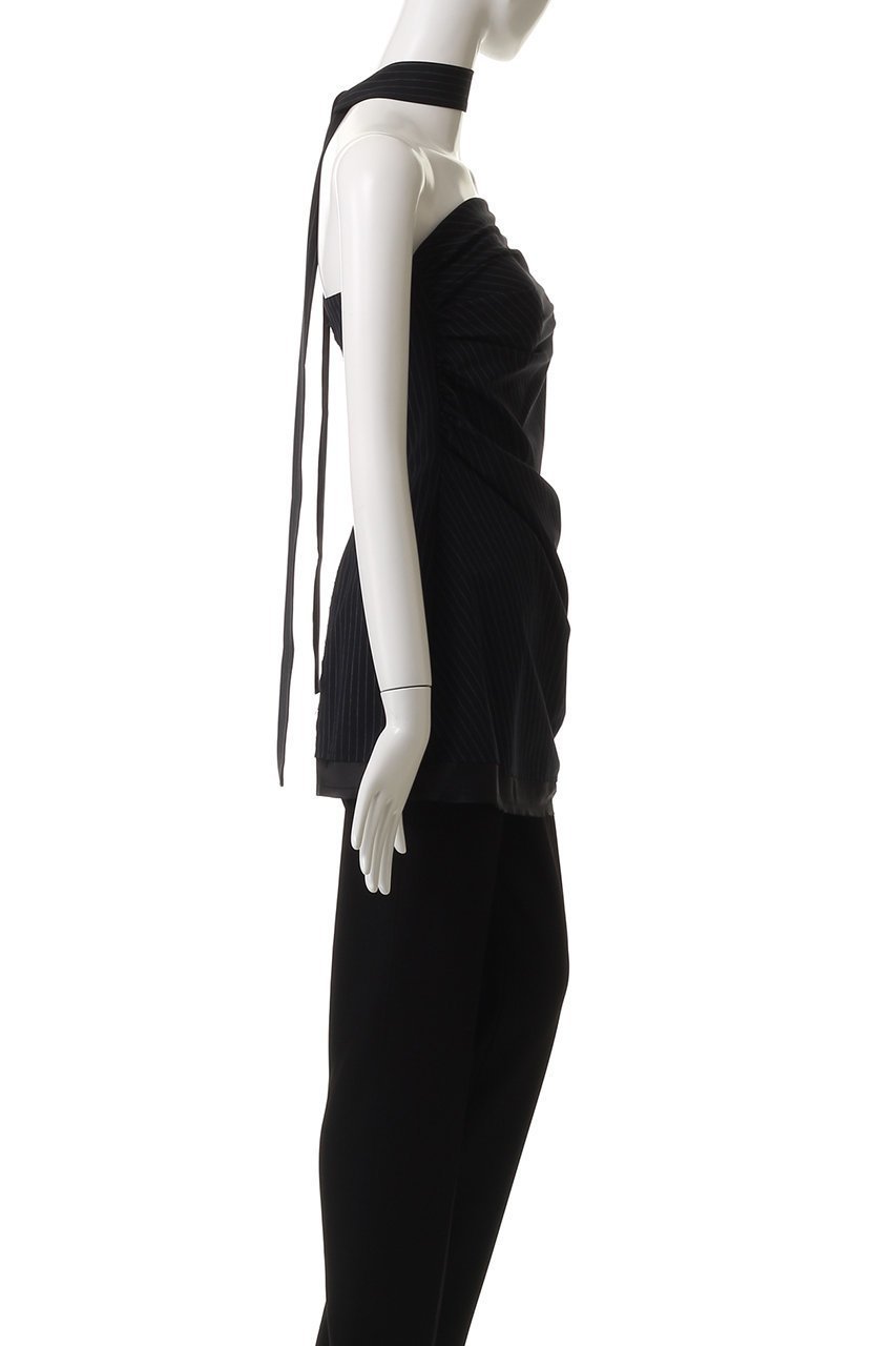 【プランク プロジェクト/PRANK PROJECT】のアシメドレーピングベアトップ / Asymmetrical Draping Bare Top 人気、トレンドファッション・服の通販 founy(ファニー) 　ファッション　Fashion　レディースファッション　Fashion for Women　トップス・カットソー　Cut & Sew Tops　キャミソール&ノースリーブ　Camisoles & Sleeveless Tops　シャツ・ブラウス・オフィスカジュアル　Elegant Blouses & Button-Ups　ウォッシャブル　Machine Washable　ストライプ　Stripe, Striped Pattern　ストレッチ　Stretch, Stretchy Fabric　タンク　Tank Top, Sleeveless Top　ノースリーブ　Sleeveless, No-Sleeve　夏　Summer　春　Spring　S/S・春夏　SS, Spring/Summer, Warm Season　other-4|ID: prp329100004902744 ipo3291000000036691563