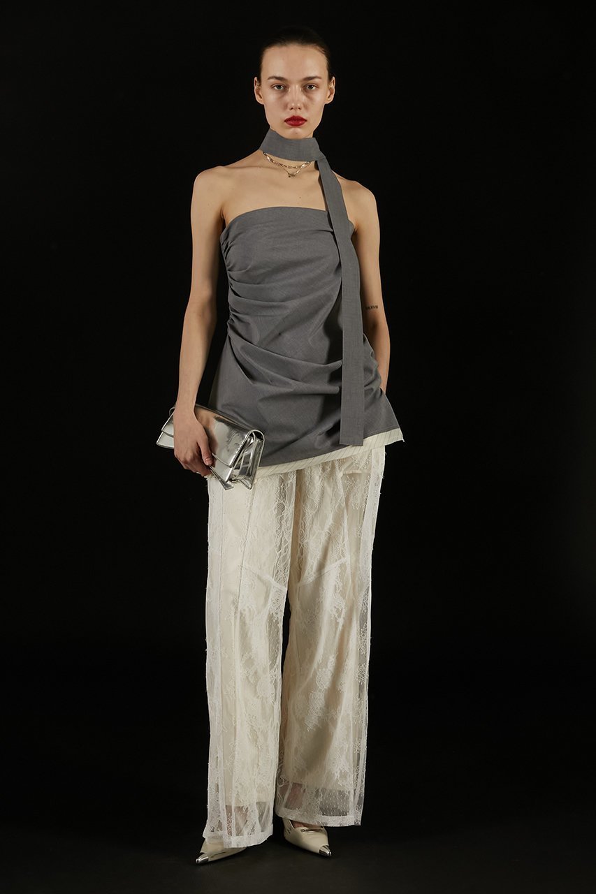 【プランク プロジェクト/PRANK PROJECT】のアシメドレーピングベアトップ / Asymmetrical Draping Bare Top 人気、トレンドファッション・服の通販 founy(ファニー) 　ファッション　Fashion　レディースファッション　Fashion for Women　トップス・カットソー　Cut & Sew Tops　キャミソール&ノースリーブ　Camisoles & Sleeveless Tops　シャツ・ブラウス・オフィスカジュアル　Elegant Blouses & Button-Ups　ウォッシャブル　Machine Washable　ストライプ　Stripe, Striped Pattern　ストレッチ　Stretch, Stretchy Fabric　タンク　Tank Top, Sleeveless Top　ノースリーブ　Sleeveless, No-Sleeve　夏　Summer　春　Spring　S/S・春夏　SS, Spring/Summer, Warm Season　other-8|ID: prp329100004902744 ipo3291000000036691567