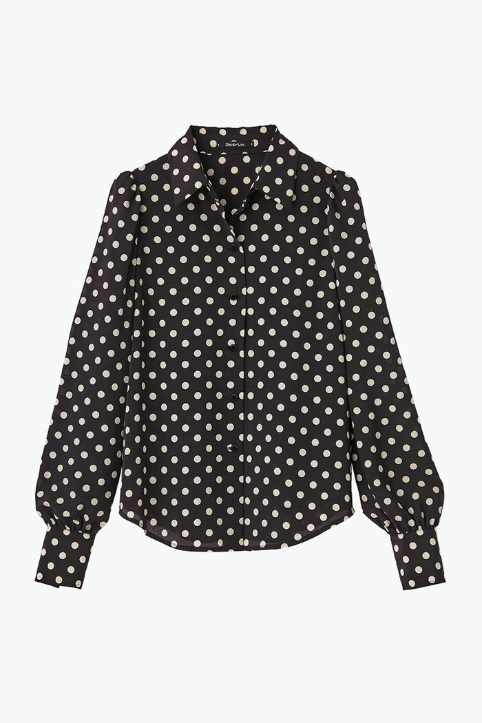 【デイジーリン/DAISY LIN】のBlouse “Dots Lady” インテリア・キッズ・メンズ・レディースファッション・服の通販 founy(ファニー) https://founy.com/ ファッション Fashion レディースファッション Fashion for Women トップス・カットソー Cut & Sew Tops シャツ・ブラウス・オフィスカジュアル Elegant Blouses & Button-Ups おすすめ Recommended / Our Picks ウォッシャブル Machine Washable エレガント 上品 Elegant シルク Silk, 100% Silk スリーブ Sleeve, Long Sleeve / Short Sleeve ドット Polka Dot, Dot Pattern モダン Modern, Contemporary ロング Long, Long-Length 人気 Popular, Best Seller |ID: prp329100004902749 ipo3291000000036691599