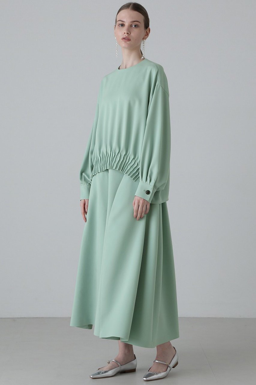 【アドーア/ADORE】のドライミドルジョーゼットブラウス 人気、トレンドファッション・服の通販 founy(ファニー) 　ファッション　Fashion　レディースファッション　Fashion for Women　トップス・カットソー　Cut & Sew Tops　シャツ・ブラウス・オフィスカジュアル　Elegant Blouses & Button-Ups　スリーブ　Sleeve, Long Sleeve / Short Sleeve　ドレープ　Drape, Draping Fabric　ロング　Long, Long-Length　other-3|ID: prp329100004902751 ipo3291000000036691619